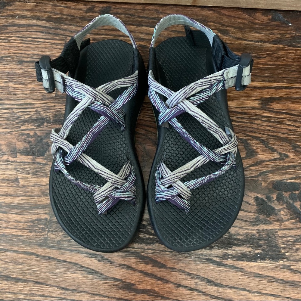 Chaco Purple/Teal/Grey Size 5
